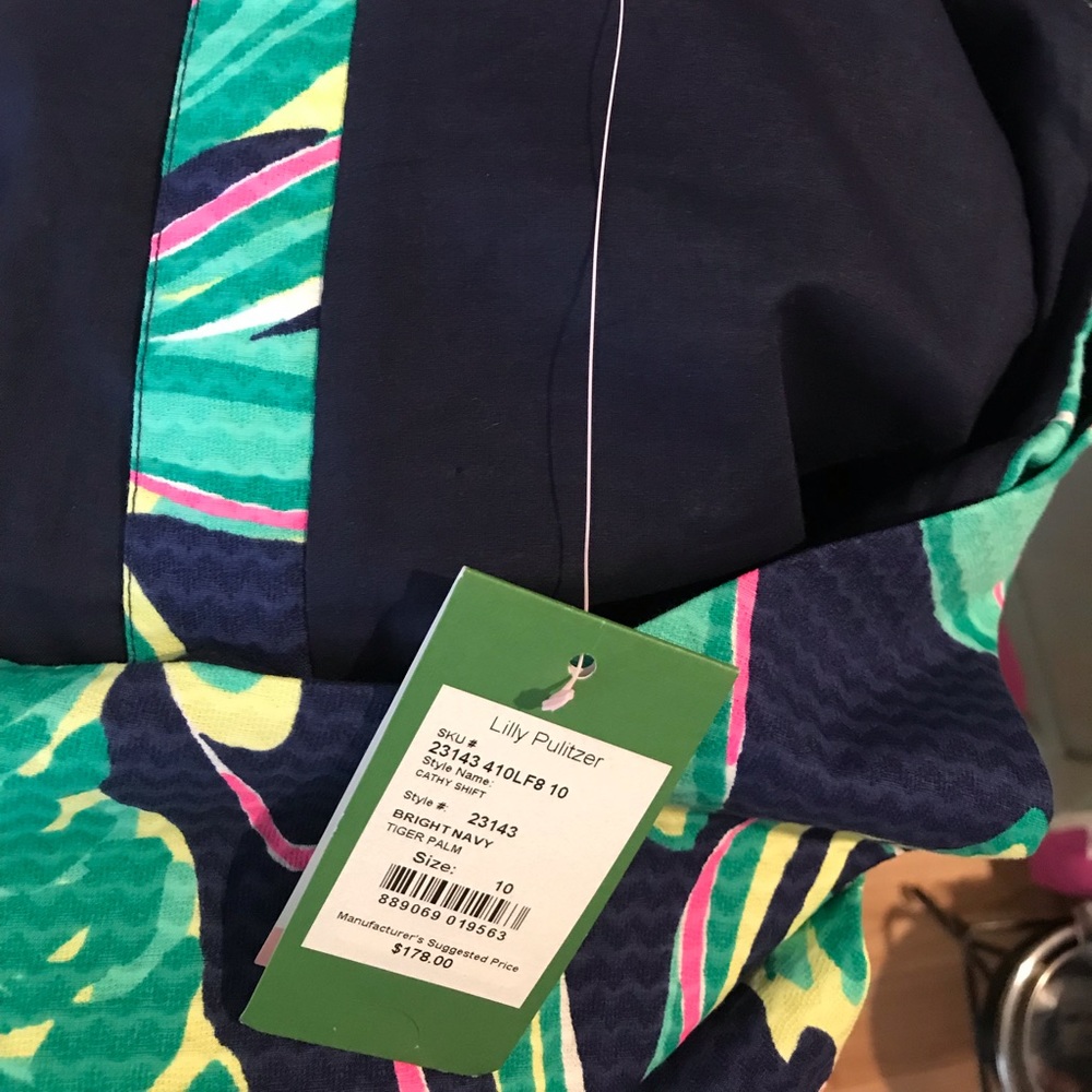 NWT Lilly Pulitzer Tiger Palm Cathy Shift Size 10 - Picture 2 of 5
